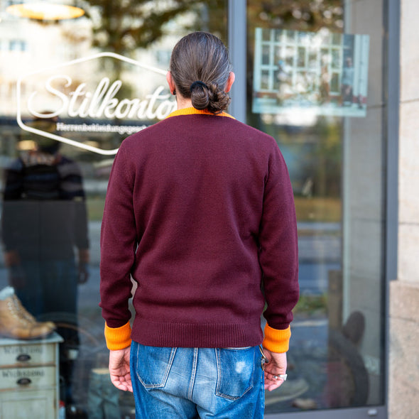 Strickpullover Crew Neck Bordeaux