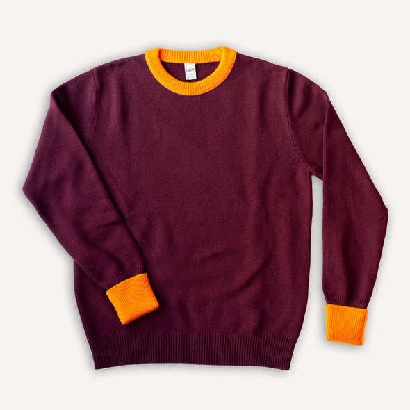 Strickpullover Crew Neck Bordeaux