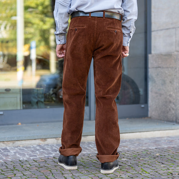 Chino Pant Kindermann Corduroy Brown
