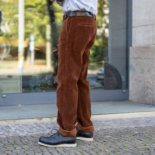 Chino Pant Kindermann Corduroy Brown