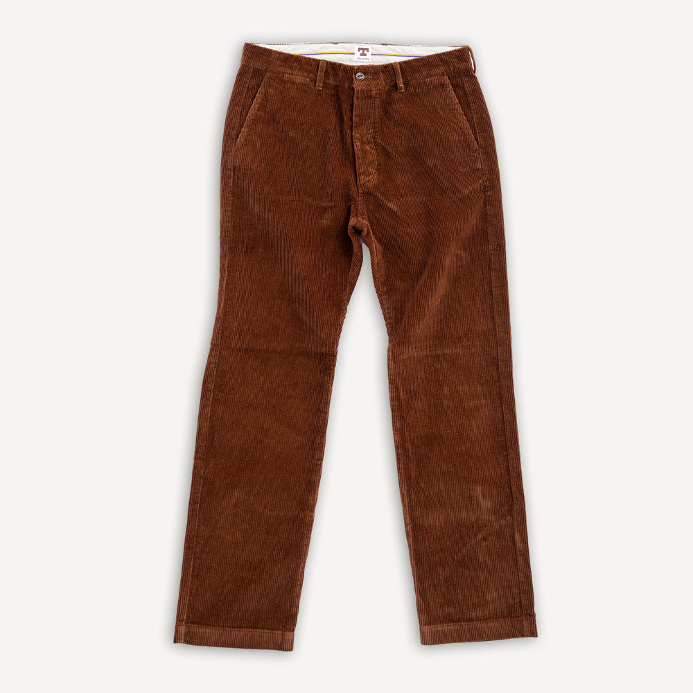 Kindermann Corduroy Chino Pants Brown