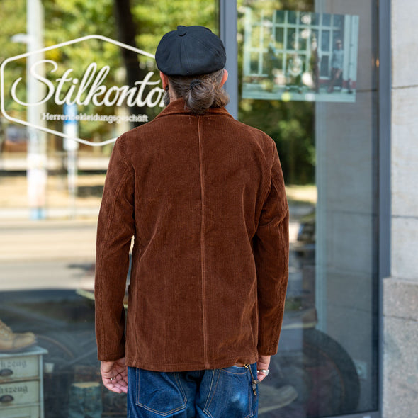 Work Blazer Kindermann Cord Brown