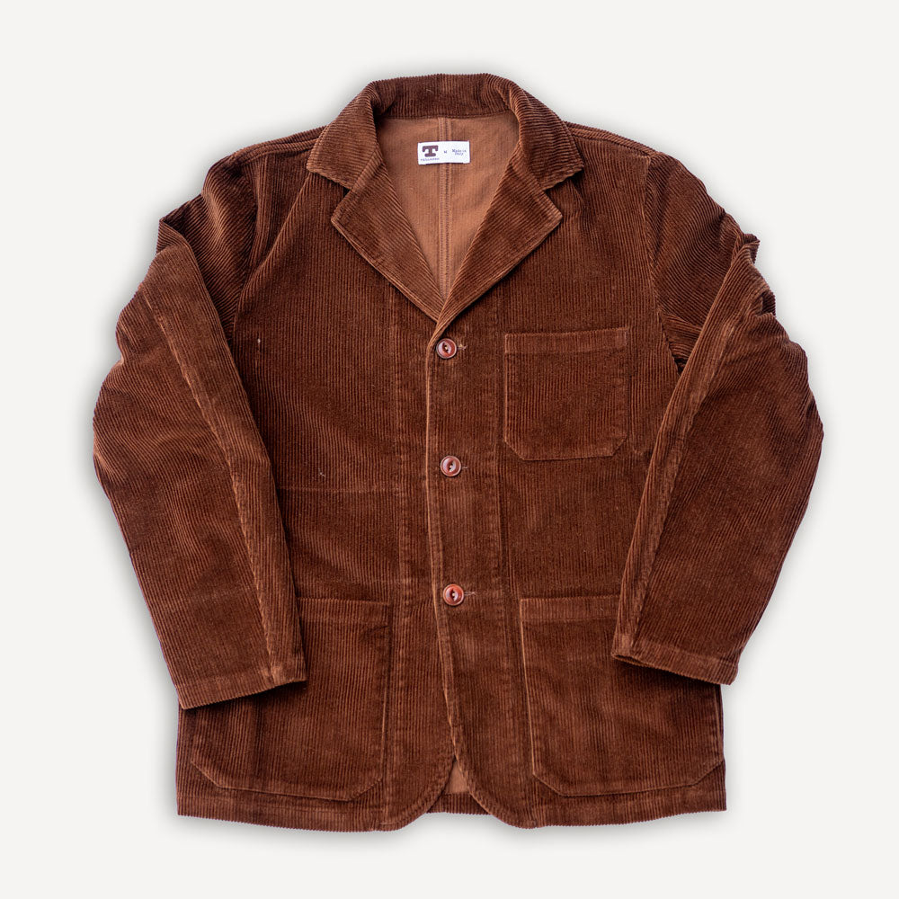 Work Blazer Kindermann Cord Brown