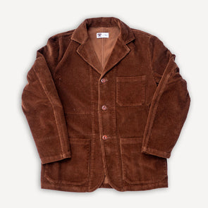 Work Blazer Kindermann Cord Brown