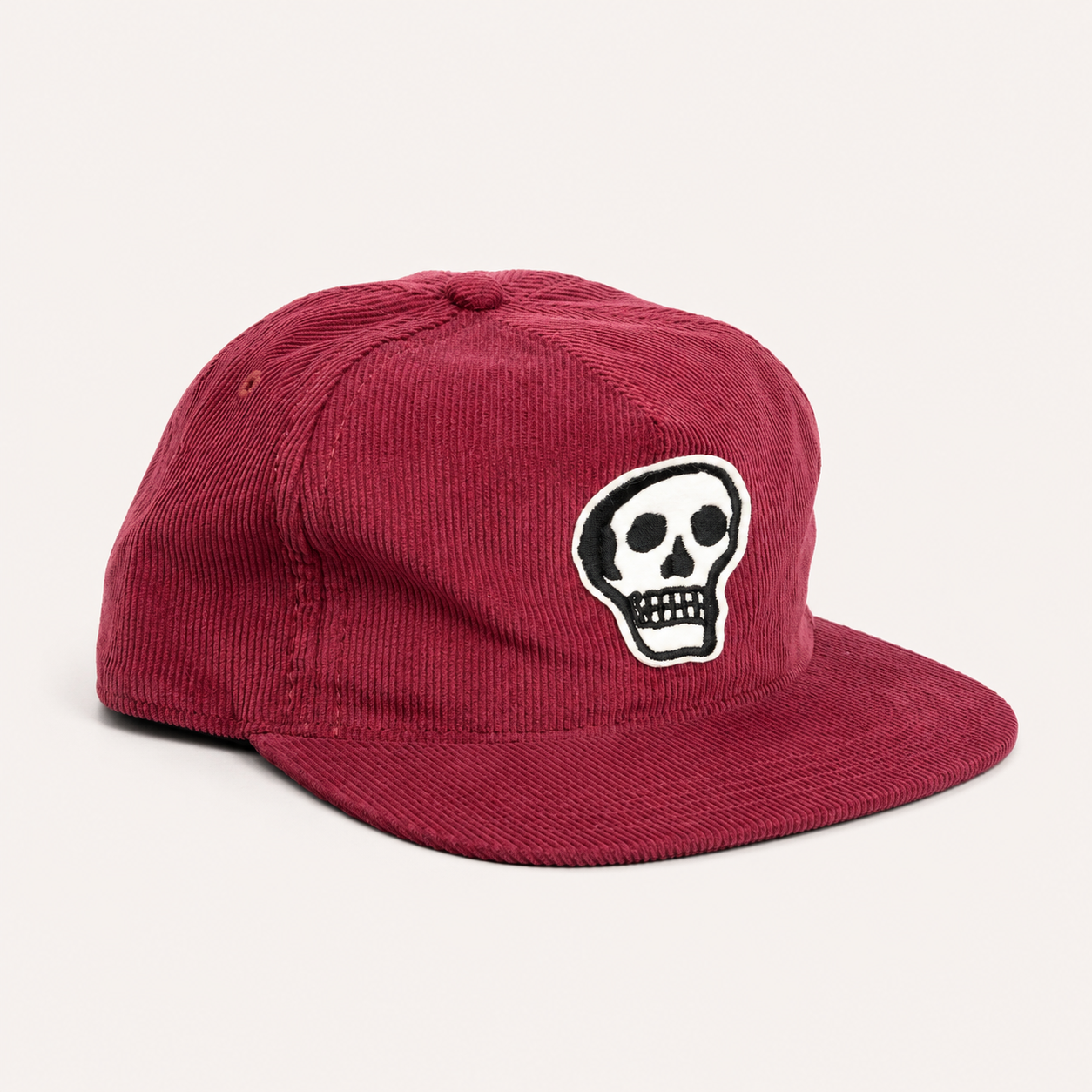 Snapback Cap The Skull Cord Merlot