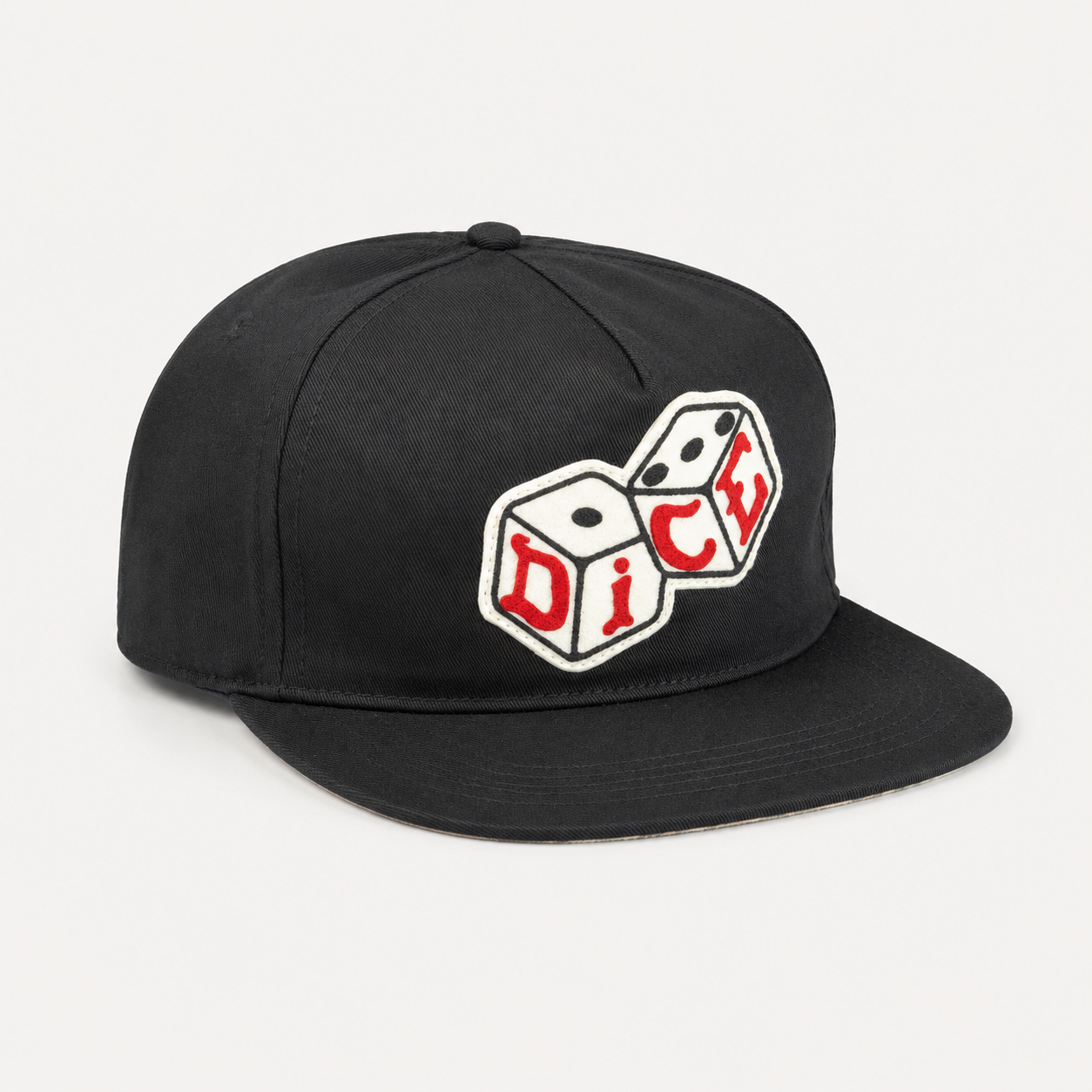 Snapback Cap Dice Magazine Bones Black