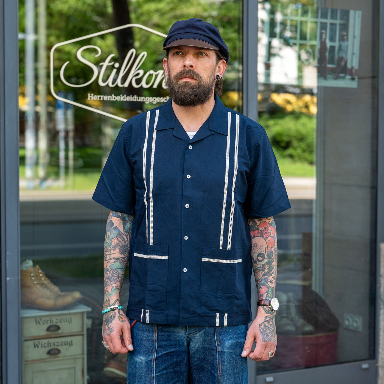 Tropicana Shirt Navy