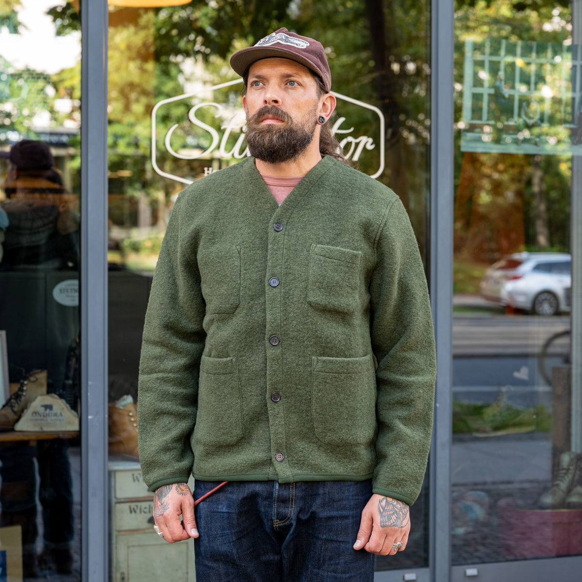 Cardigan Olive