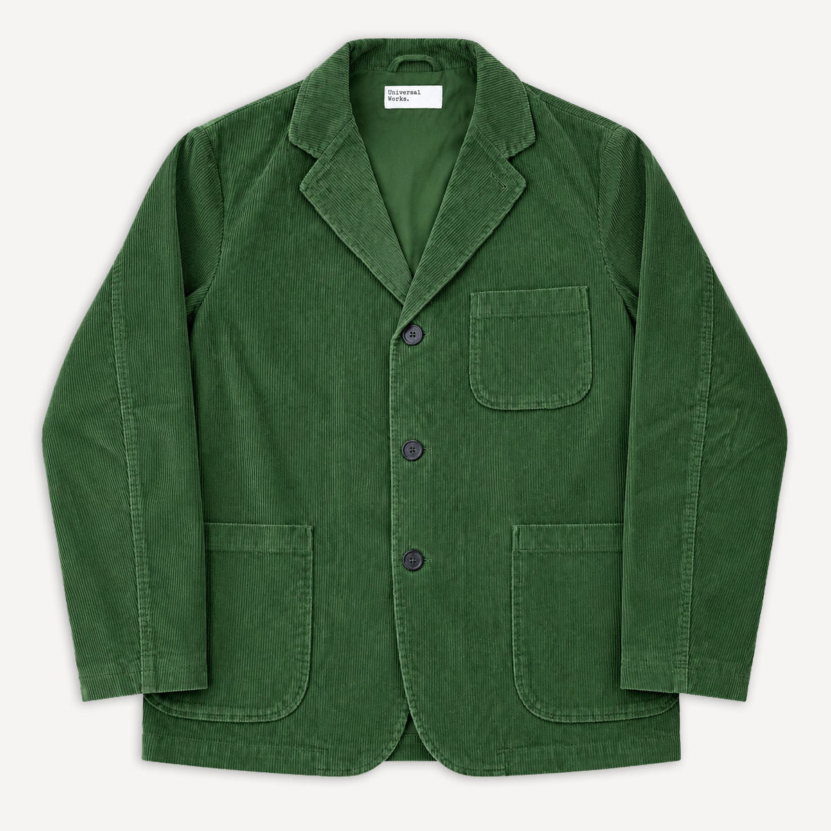 Three Button Jacket Cord Green