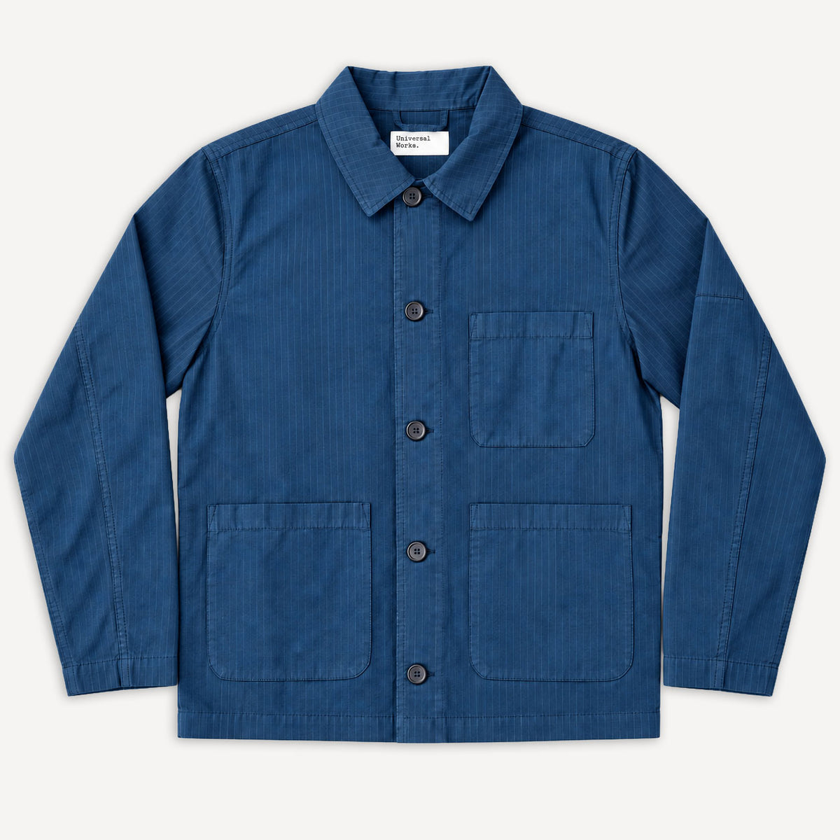 Coverall Jacket in Navy Nearly Pinstripe Navy