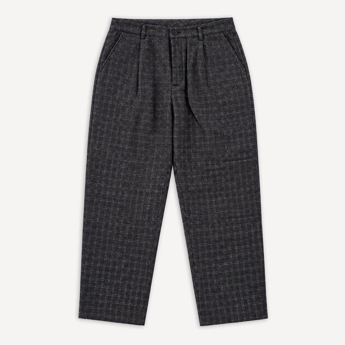 Duke Pant Cedar Check Brown