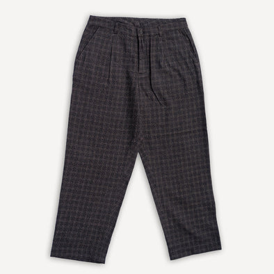 Duke Pant Cedar Check Brown