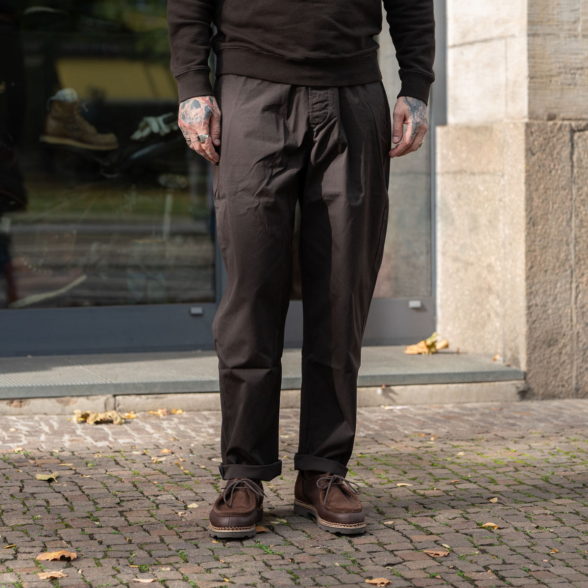 Military Chino Micro Canvas Brown