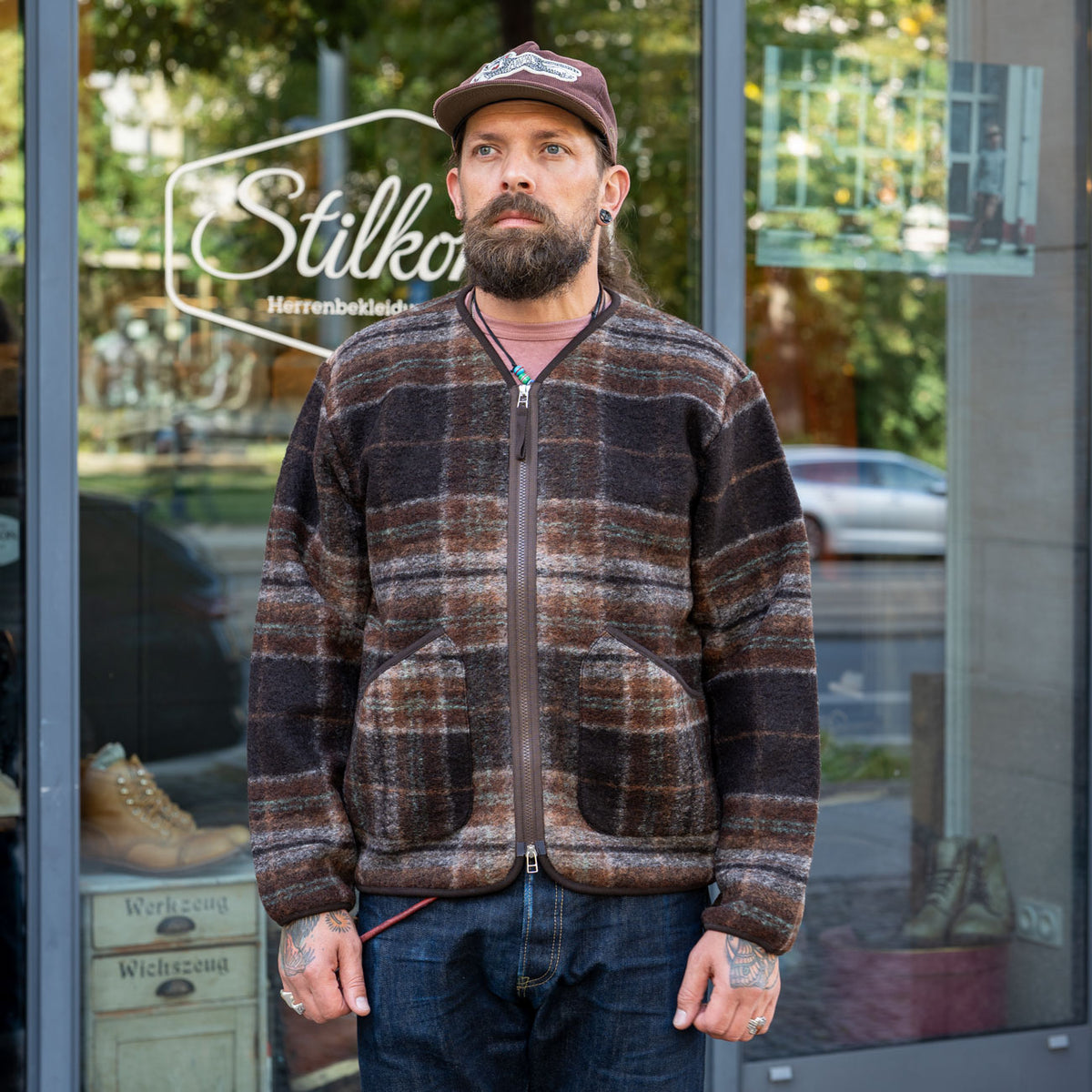 Military Liner Jacket Brown