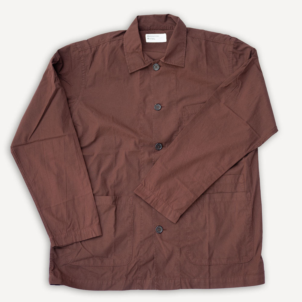 Bakers Overshirt Organic Poplin Brown