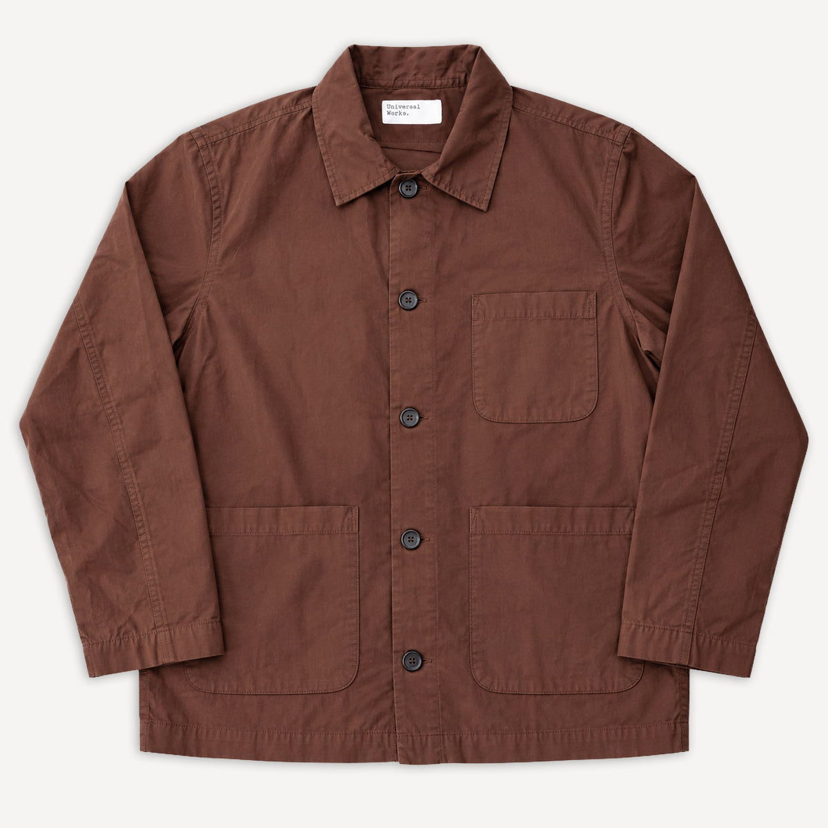 Bakers Overshirt Organic Poplin Brown