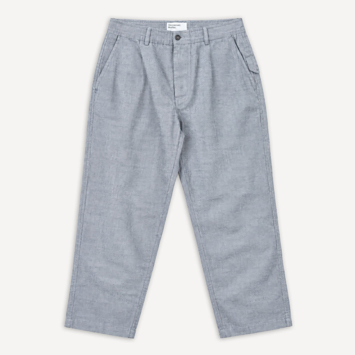Pleated Track Pant Leon Tweed Grey