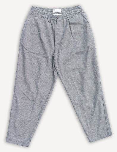 Pleated Track Pant Leon Tweed Grey