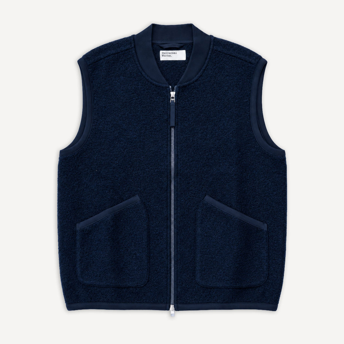 Zip Waistcoat Navy