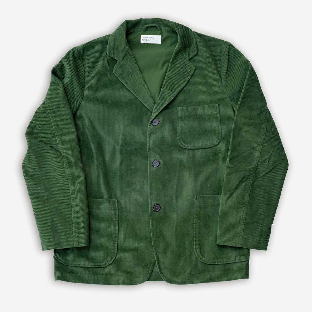 Three Button Jacket Cord Green