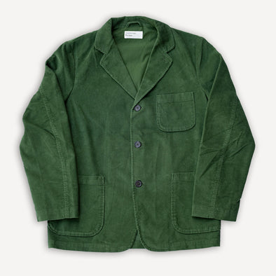 Three Button Jacket Cord Green
