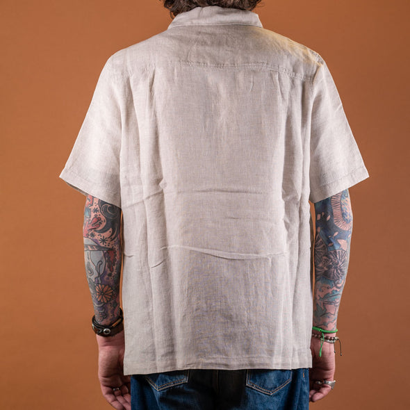 Kuno Shirt Linen Shortsleeve Sand