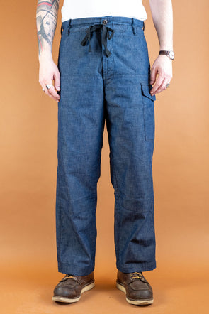 Cargo Pants Military Denim 8oz. Indigo
