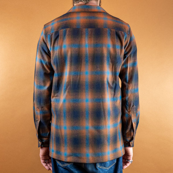 Board Shirt fitted Brown/Blue