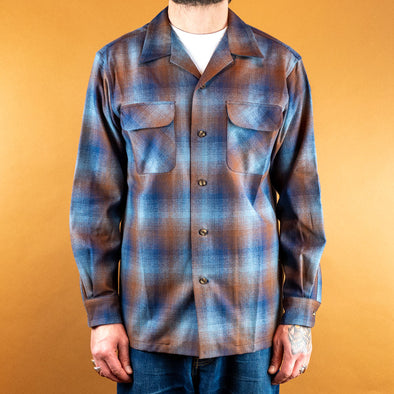 Board Shirt Blue/Brown